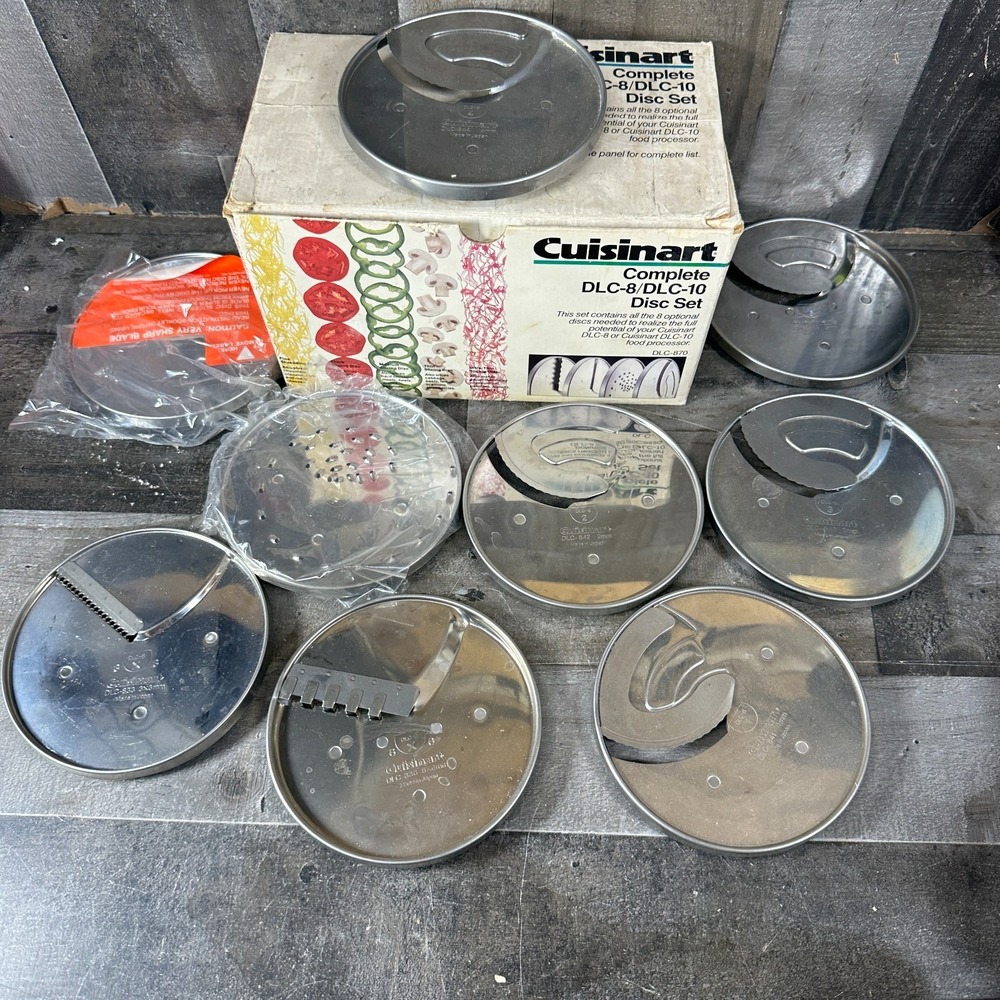 Cuisinart Complete DLC-8/DLC-10 Food Processor 8 Disc Set